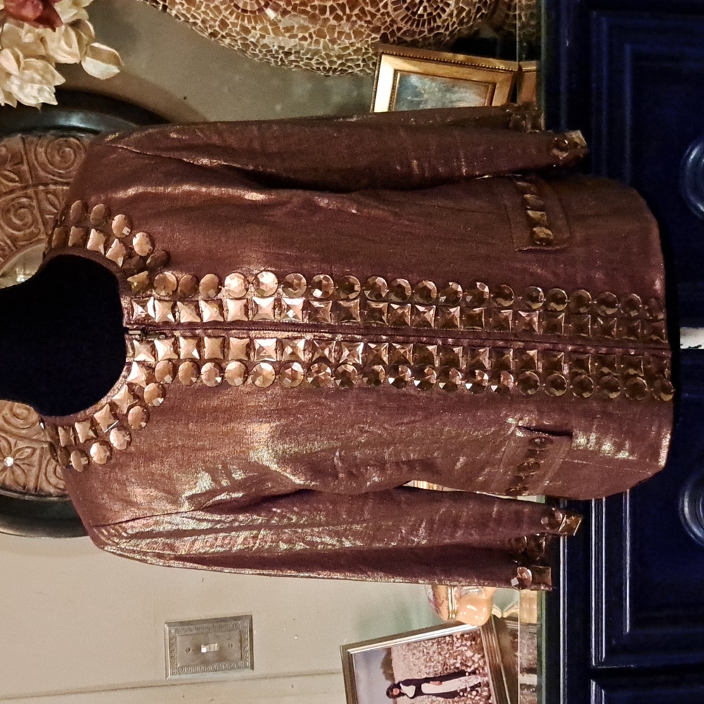 Beautiful Berer brown metallic jacket